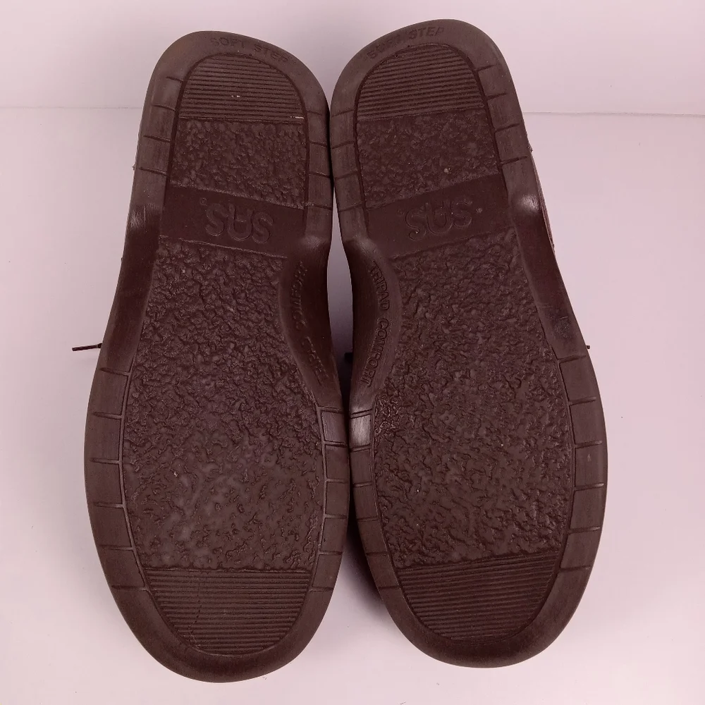 SAS Mens 'Bout Time Lace Up Orthopedic Walking Loafers Mulch Brown Size 11